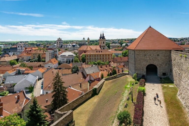 Panoramic view of Eger, Hungary.