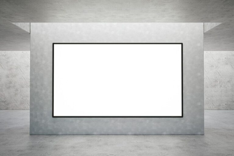 Blank advertising billboard or screen. Ad and promotion concept.