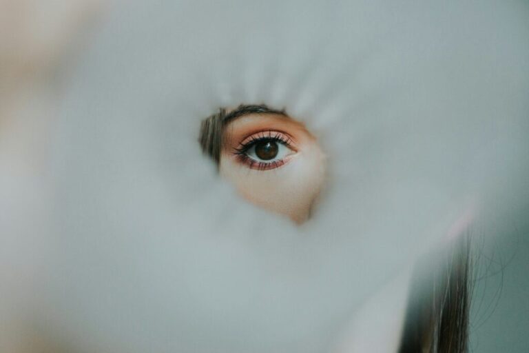 Eye of a girl