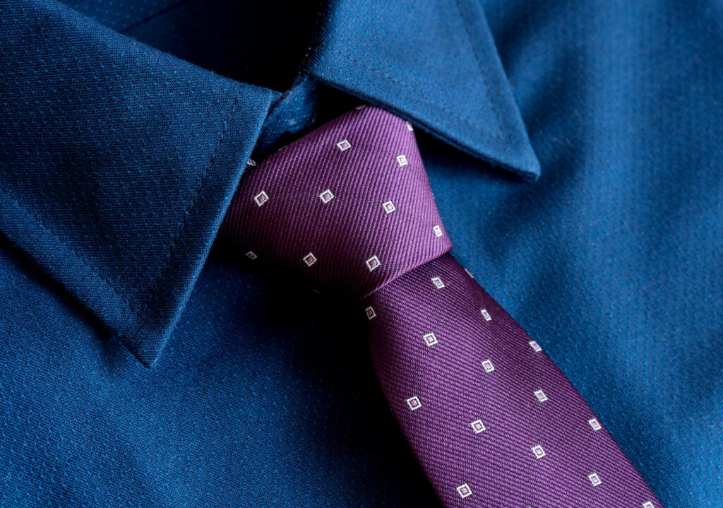 Closeup of necktie